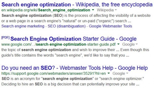 Google Search Engine Optimization