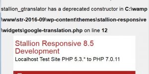 PHP 7 Deprecated Constructor Error Notice