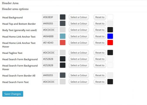 Stallion Responsive Colour Scheme CSS File Creator Header Options