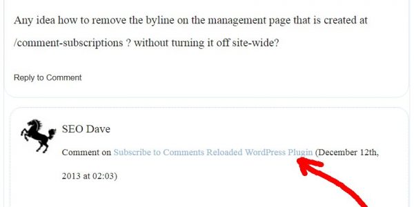 WordPress Comment Titles Output